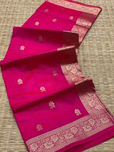 Nouvelle Collection Evergreen Design Pour Femmes Banarasi Saree En Soie Avec Chemisier Avec Travail Imprimé Exportateur Et Fournisseur Indien - Product Image 6