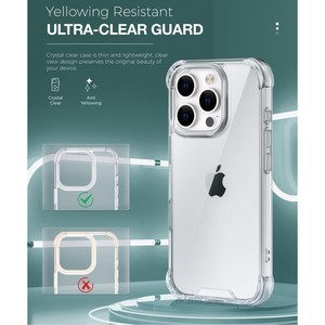 Custodia trasparente trasparente trasparente in TPU antiurto per paraurti in TPU antigraffio per Iphone 16 Pro Max - Product Image 2