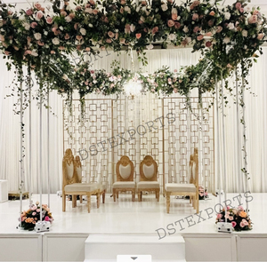 Boda hindú Mandap Vedi Silla de diseño a precios al por mayor Gujarati Ceremonia de matrimonio Mandap Sillas deslumbrantes sillas de boda conjunto - Product Image 4