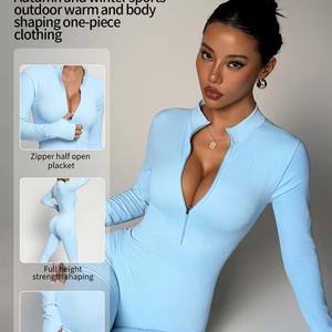 Ensemble de yoga pour femmes, coupe ajustée, respirant, avec taille élastique, 2 pièces, pour la remise en forme, la course à pied, les sports et les activités de plein air - Product Image 2