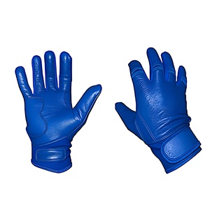 Guantes de bateo de béisbol grises de puño corto duraderos ligeros profesionales con palma antideslizante y opción de logotipo de equipo personalizado - Product Image 3