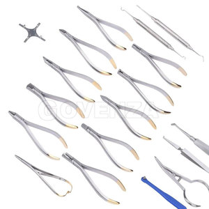 Ensemble de 18 pinces dentaires en acier inoxydable, outils orthodontiques, pinces à insérer TC, équipement de laboratoire dentaire - Product Image 5