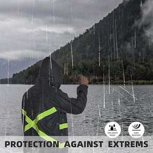 Chaqueta Cortavientos Casual con Capucha para Hombre, Ligera, Impermeable y Cortavientos, con Bolsillos Grandes, Diseño Sólido para Pesca y Actividades al Aire Libre - Product Image 6