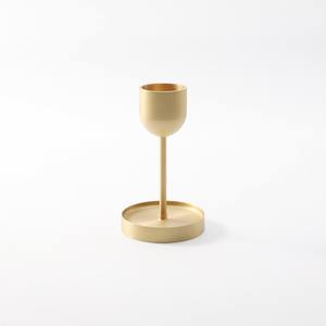 Porte-bougie en métal gris avec revêtement en poudre pour salon et chambre à coucher, support de bougie géométrique durable pour décoration de mariage - Product Image 4