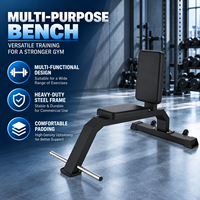 Équipement de musculation BN Fitness Studio, banc multifonctionnel portable avec roulettes pour musculation et bodybuilding
