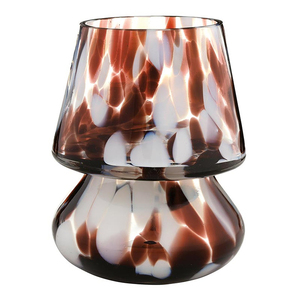 Bougie en verre blanc élégante, porte-bougie décoratif pour la maison, les événements et la décoration intérieure - Product Image 5