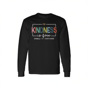 T-Shirt Vintage a Maniche Lunghe 'La Gentilezza è Ovunque' - Idea Regalo Promozionale - Product Image 2