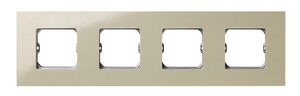 Cornice compatta color avorio, 4 elementi, con cornice 85x304mm. (Simon 27 Play 2700640-031) - Product Image 1