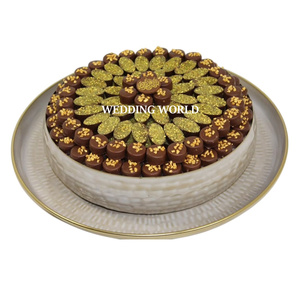 Tazón de Chocolate de Acero Inoxidable Martillado con Bandeja, Nuevo Tazón de Chocolate de Metal de Diseño de Lujo en Oferta - Product Image 2