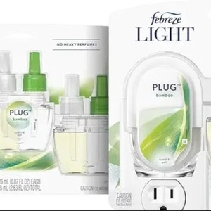 Febreze PLUG Bamboo Starter Kit con 4 .87 FL. Oz. Recambios de fragancia de lavanda para botella de vidrio para coche y Hogar y aroma de cristal líquido - Product Image 5