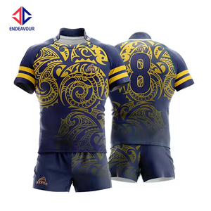 Uniforme sublimé de maillot de rugby grande taille respirant à séchage rapide dernier modèle personnalisé - Product Image 2