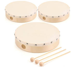 Tambores Chamánicos Hechos a Mano con Marco de Madera para Meditación, Sanación por Sonido y Práctica - Product Image 1