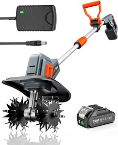 Cultivador Eléctrico Inalámbrico de 21V, Mini Cultivador de Jardín <span class=keywords><strong>con</strong></span> Batería de Iones de Litio, Cuchillas Ligeras de Acero al Manganeso OEM - Product Image 1