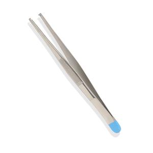 Pinzas dentales dentadas rectas de alta calidad de 14cm, pinzas quirúrgicas Kocher manuales para dientes 1X2, certificado CE ISO - Product Image 1