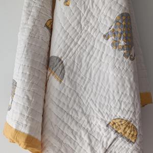 100% algodón Jaipuri bloque estampado acolchado lujo indio Jaipuri bloque estampado edredón Algodón hecho a mano Floral edredón - Product Image 5