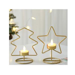 Ensemble de bougeoirs en métal faits à la main avec une artisanat raffiné, parfait pour le salon, la table à manger, la chambre à coucher, la décoration festive - Product Image 5