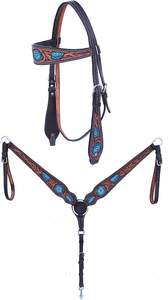 Headstall de cheval occidental de qualité supérieure nouveau Design en cuir équestre tack usiné à la main sculpture meilleur prix - Product Image 3