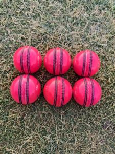 Pink Kookaburra Cricket <b>Ball</b> Pink Color Leather Cricket <b>Balls</b> a Grade Machine Stitched Cricket <b>Balls</b> - Product Image 3