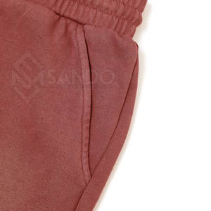 Pantalones Cortos Casuales para Hombre, Lavado Ácido, Cintura Media, Secado Rápido, Transpirables, Diseño Sólido con Logotipo Personalizable, 100% Algodón, Más Vendidos - Product Image 4