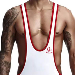 Maillots de lutte en gros bon marché de haute qualité de conception classique pour patchs personnalisés - Product Image 5