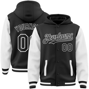 Veste bomber universitaire à lettres 3D à fermeture éclair intégrale, à carreaux bleu glace aqua-marine, décontractée, pour l'hiver, vente en gros directe de l'industrie - Product Image 6