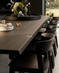 Mesa de Comedor ONYX de 220 CM para 8 Personas, Chapa de Roble, Estructura de Madera de Caucho, Muebles Modernos para Comedor, Duraderos - Product Image 2