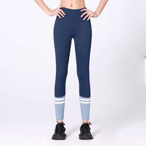 Logotipo personalizado Color sólido Corsé de secado rápido Apretado Yoga Pantalón Contraste Color Yoga Pantalones Leggings - Product Image 6