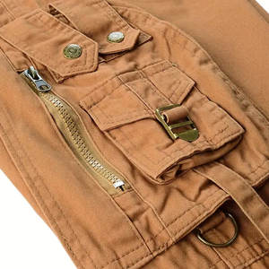 Nouveaux pantalons cargo décontractés d'été respirants et légers, vente en gros, coton de haute qualité 100%, 6 poches, services OEM - Product Image 6