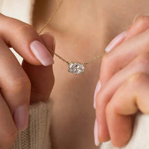 จี้เพชรโมอิสรูปวงรี VVS1สไตล์ที่สง่างามและมีเอกลักษณ์โดดเด่น - Product Image 4