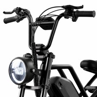 Bicicleta Eléctrica de Montaña Pro 750W, 50KM/H, 48V 18AH, Batería de Grado Automotriz, Neumático Grueso de 20 Pulgadas, Alto Rendimiento, Todoterreno
