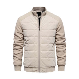 Chaqueta de burbuja de manga larga de invierno para hombre de alta calidad con capucha logotipo personalizado cuello levantado impermeable y resistente al viento tarifa al por mayor - Product Image 6
