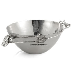 Bol à chocolat en métal argenté et noir, forme ronde, bol à bonbons de table, style classique, vente en gros de bols à chocolat - Product Image 5