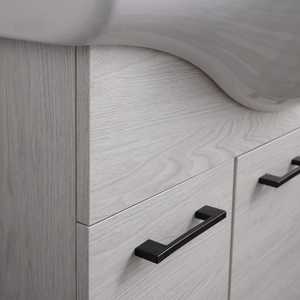 Ravenna 105cm Modern White Oak <b>Floor</b>-Standing <b>Bathroom</b> <b>Cabinet</b> Includes Doors and Drawer - Product Image 5