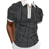 Chemises personnalisées imprimées en tricot 100% coton de haute qualité, sublimation numérique, impression intégrale, brodées, séchage rapide, évacuation de l'humidité, couleur unie