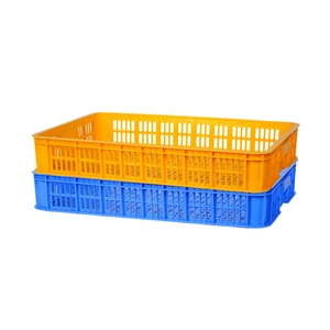 5040 caisse en plastique 2T Oem caisses de stockage empilables en gros caisse de légumes en plastique à Surface lisse diverses couleurs Logo personnalisé - Product Image 6