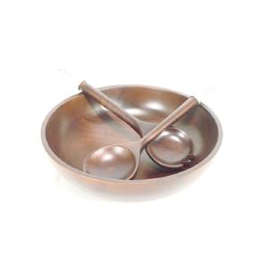 Bol en bois de mangue grande vente bol de service arrondi bordure découpée conception décor solide - Product Image 4