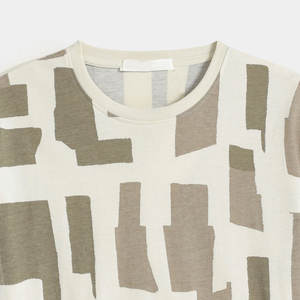 Nueva camiseta de moda con estampado completo de algodón pesado y cuello redondo para hombre, camisetas de diseño personalizado para hombre - Product Image 2