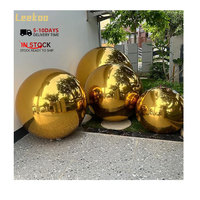 Ballons métalliques de boule de miroir géante de couleurs d'or grandes boules gonflables géantes brillantes pour des boules gonflables décoratives d'événement