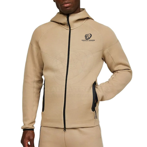 Manteau décontracté pour hommes fabriqué au Pakistan avec poche imprimée à glissière et tissu tissé à broderie courte Style d'automne - Product Image 6