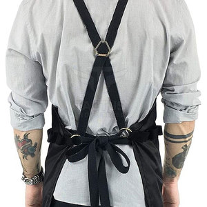Reusable Eco-Friendly Barber <b>Aprons</b> Soft Fabric Sustainable <b>Leather</b> Made Barber <b>Aprons</b> Made In Pakistan - Product Image 6