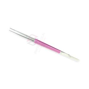 Pince à micro-manipulation droite Debekay, revêtement rose, acier inoxydable, outil de précision pour dissection, style allemand, certifiée CE - Product Image 4