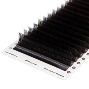 Colored lash <b>extensions</b> brown ODM OEM volume lash trays private label brown faux <b>mink</b> lashes wholesale - Product Image 3