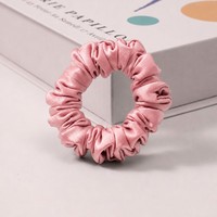 Lot de 3/5/10 chouchous en soie de mûrier 100% 19 Momme multicolores, boîte personnalisée, populaires, unisexes, antistatiques et respectueux des cheveux