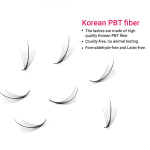 CharmLash PBT Fiber 3D-15D Extensiones de Pestañas Naturales con Efecto Wispy 6-25mm Pestañas de Visón al por Mayor Logotipo Personalizado BC - Product Image 2