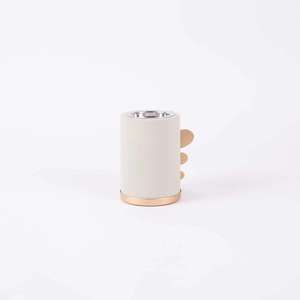 Porte-encens élégant pour les parfums d'arôme du Ramadan Moyen-Orient Encens fini beige et or pour la maison salon usage aromatique - Product Image 2