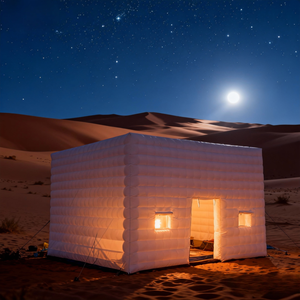 Grande tente de fête gonflable blanche, salle de discothèque, maison, chapiteau, tente cube gonflable avec événements de mariage, <span class=keywords><strong>26</strong></span> <span class=keywords><strong>26</strong></span> 13 pieds - Product Image 1