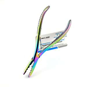 Pince à sertir à micro perles personnalisées Outils d'extension de cheveux à 2 trous en acier inoxydable avec poignée en mousse Pince d'extension de cheveux - Product Image 2