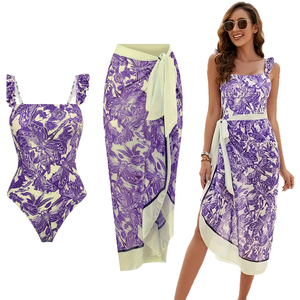 Costume da bagno con stampa libellula e lattuga - Product Image 3