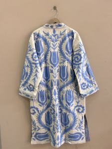 Vintage Style Floral Suzani Jacket For <b>Women</b> Long <b>Kimono</b> Duster Jacket Embroidered Coat - Product Image 3