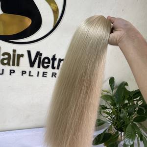 Best Selling Remy Virgin Natural Straight Blonde <b>Hair</b> <b>Extensions</b> Wholesale Vendor's 613 60 Bulk <b>Human</b> <b>Hair</b> <b>Extension</b> - Product Image 3